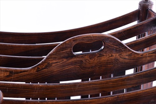 Lot 56 - A George III simulated rosewood canterbury...