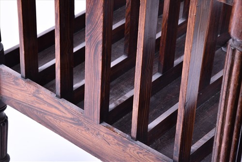 Lot 56 - A George III simulated rosewood canterbury...