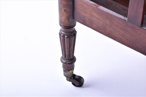 Lot 56 - A George III simulated rosewood canterbury...