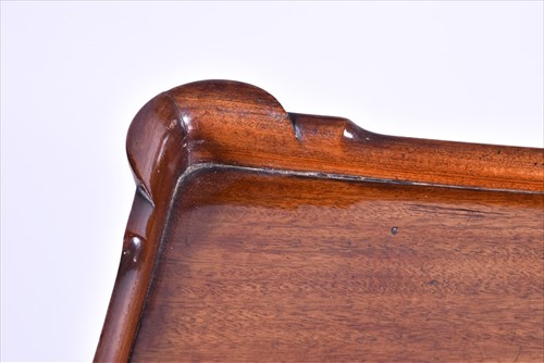 Lot 5 - A Georgian mahogany veneer silver table the...