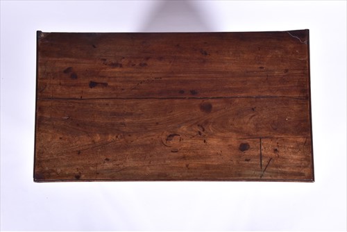 Lot 53 - A Georgian straight fronted mahogany chest of...