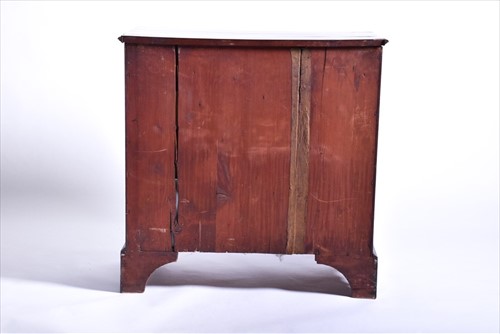 Lot 53 - A Georgian straight fronted mahogany chest of...