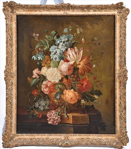 Lot 128 - Dutch School, 18th/19th century a floral still...
