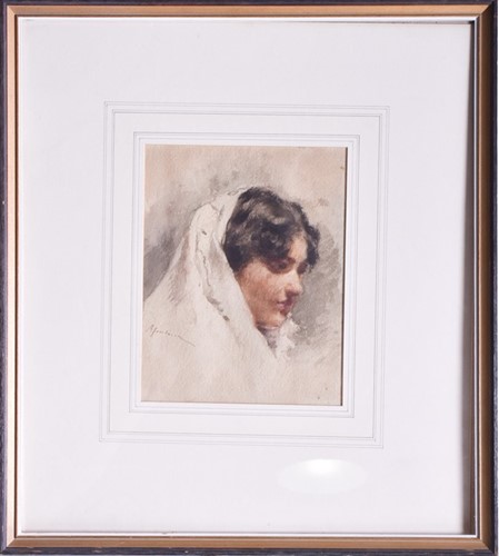 Lot 16 - Roberto Fontana (1844-1907) Italian depicting...