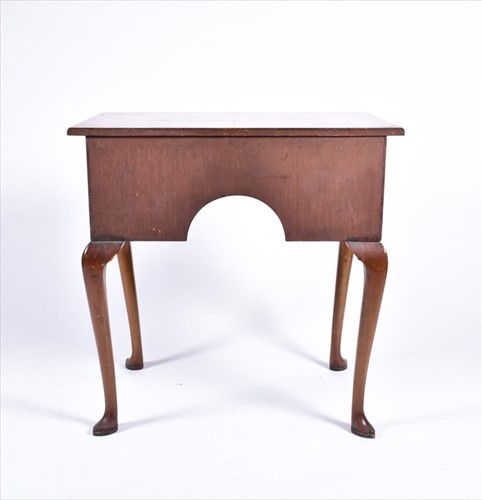 Lot 58 - A reproduction burr walnut lowboy the...