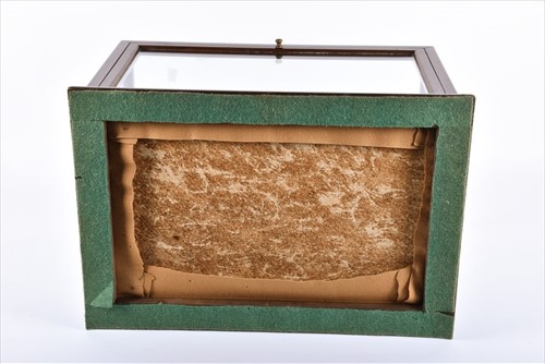 Lot 50 - An Edwardian glazed table display cabinet of...