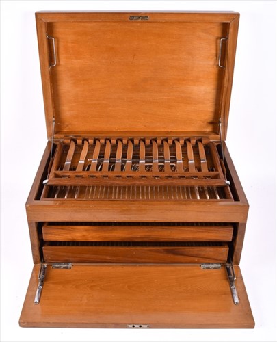 Lot 488 - A complete canteen of stainless steel flatware...