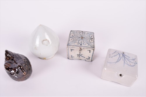 Lot 188 - A group of four Oriental porcelain water...