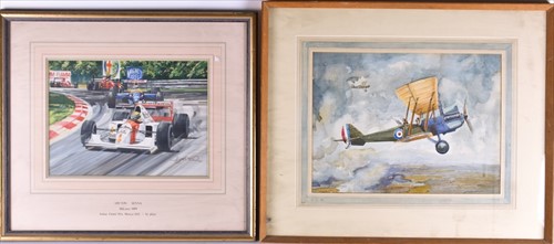 Lot 50 - Simon Ward (1964) British depicting Aryton...