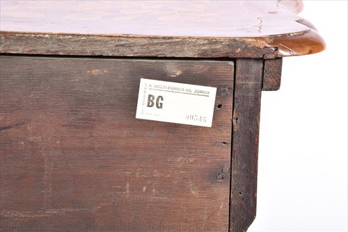 Lot 11 - A 19th century Dutch marquetry and walnut...
