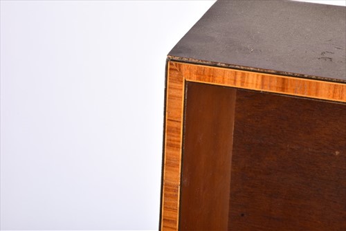 Lot 12 - An Edwardian mahogany and satinwood waterfall...