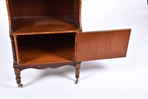 Lot 12 - An Edwardian mahogany and satinwood waterfall...