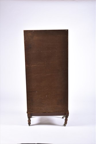 Lot 12 - An Edwardian mahogany and satinwood waterfall...