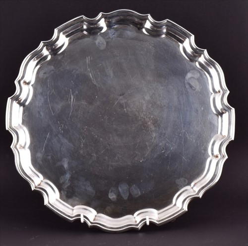 Lot 452 - An Elizabeth II large silver salver Birmingham...