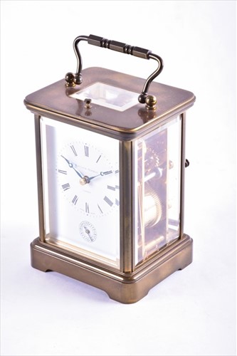 Lot 410 - A 20th Century French gilt brass carriage...