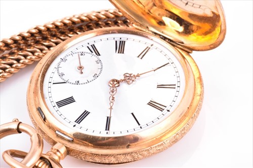 Lot 438 - An early 20th century French 14ct yellow gold...