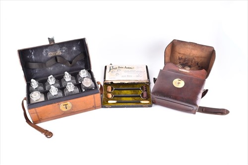 Lot 211 - An early 20th century brown leather German...