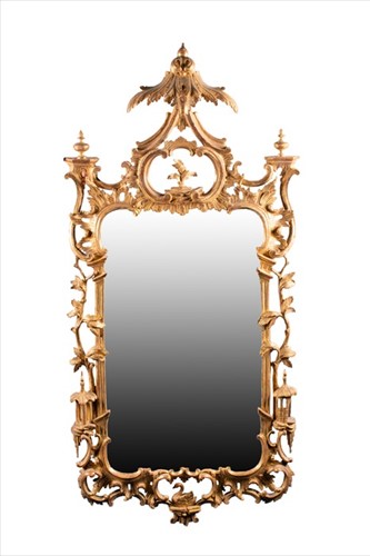 Lot 122 - A George III Chippendale style chinoiserie...