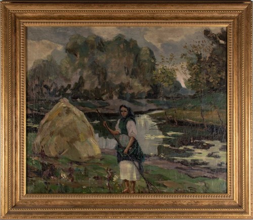 Lot 22 - Russian school, 20th century depicting a young...