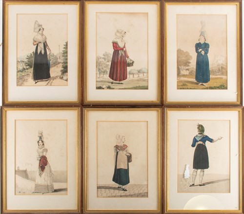 Lot 44 - French School, 19th century a group of six...