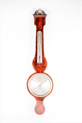 Lot 300 - A 19th century mahogany and inlaid banjo...
