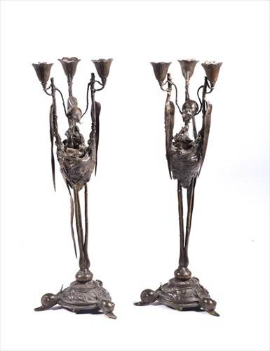 Lot 260 - August Nicholas Cain (1822-1894) French a pair...