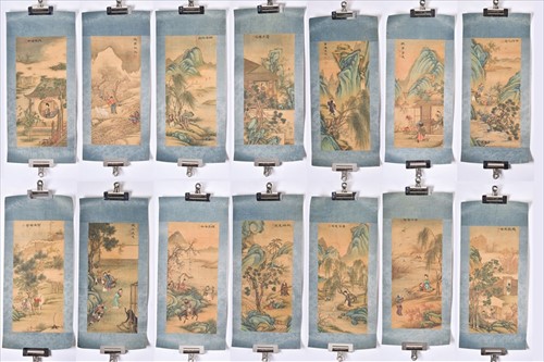 Lot 151 - A collection of Chinese scrolls probably...