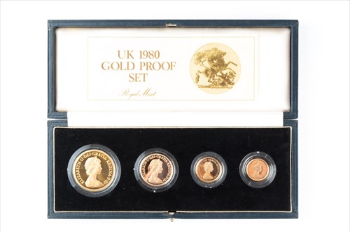 Lot 280 - An Elizabeth II gold proof coin set comprising...