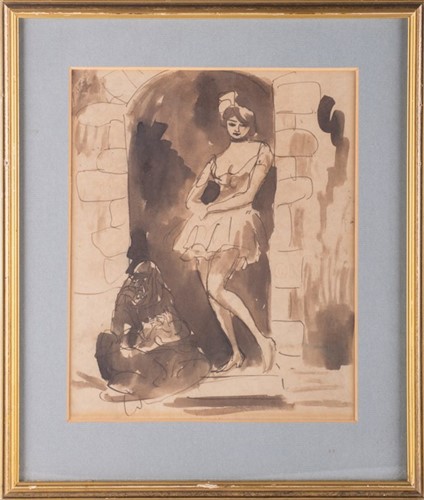 Lot 67 - Augustus John (1878-1961) Welsh depicting a...