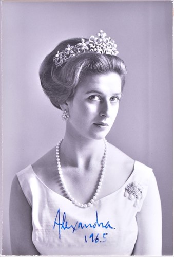 Lot 385 - A signed photograph ofÂ Princess Alexandra,...