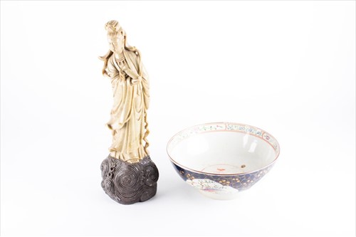 Lot 154 - A 20th century carved soapstone model of...