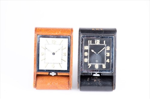 Lot 307 - An Art Deco Jaeger-LeCoultre 8 day travel...