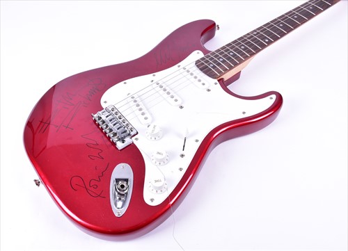 Lot 136 - The Rolling Stones a signed guitarists red...