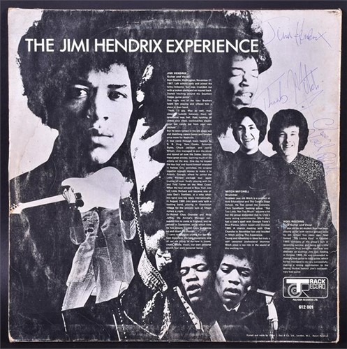 Lot 112 - Jimi Hendrix, 'Are you Experienced' signed on...