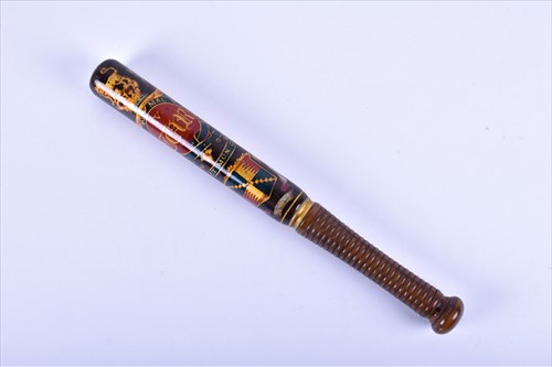 Lot 330 - A fine William IV presentation truncheon...