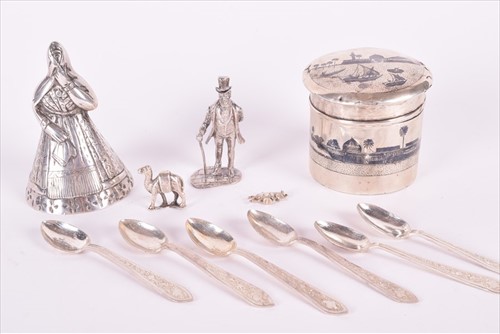 Lot 492 - A unusual sterling silver figural cast table...