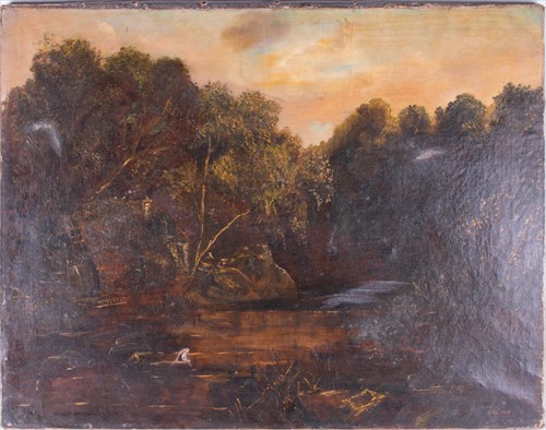 Lot 42 - Barbizon School, 19th century depicting a...