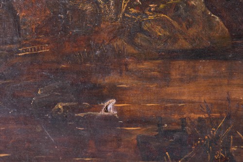 Lot 42 - Barbizon School, 19th century depicting a...