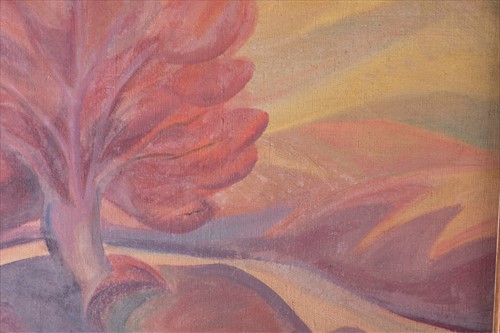 Lot 47 - Canadian school, 20th century 'The red tree',...