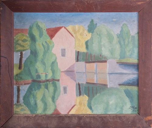 Lot 47 - Canadian school, 20th century 'The red tree',...