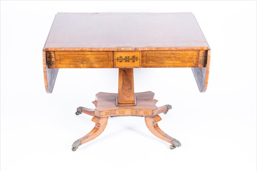 Lot 115 - A late Victorian mahogany and brass inlaid...