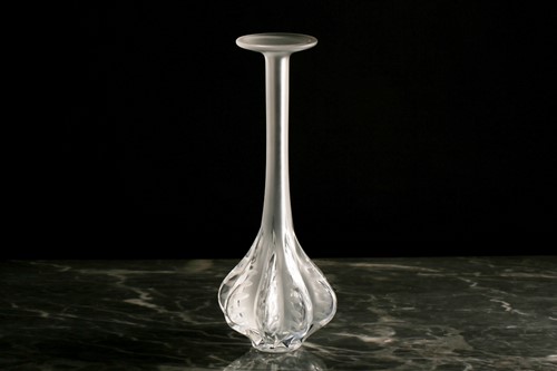 Lot 311 - A Marie-Claude Lalique crystal glass vase with...