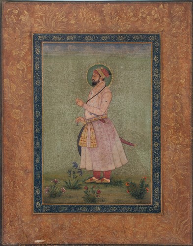 Lot 187 - An 18th/19th century Mughal emperor portrait...