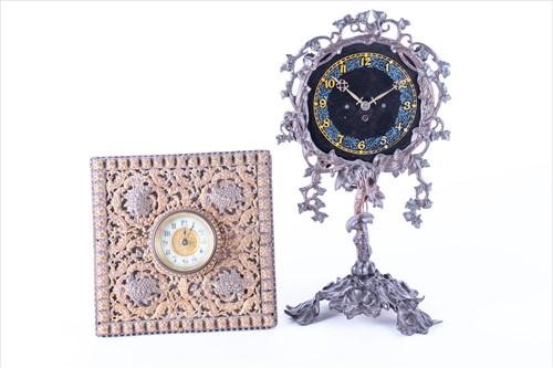 Lot 331 - An early 20th century Austrian table clock in...