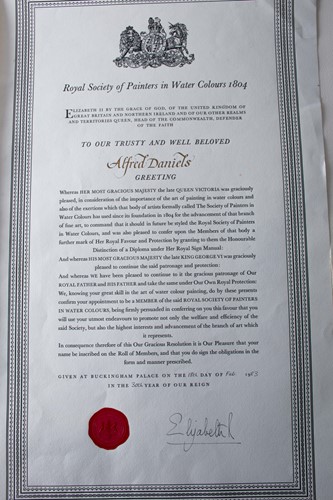 Lot 23 - Alfred Daniels RBA RWS (1924-2015) British The...