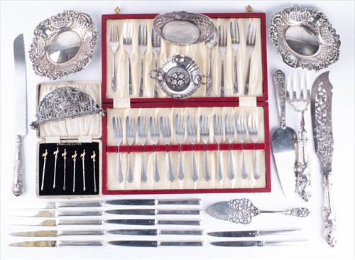 Lot 378 - A German silver repousse quaiche by Gebruder...