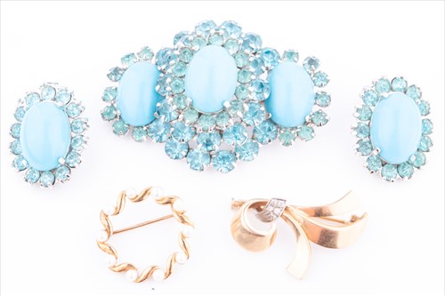 Lot 419 - Christian Dior. A vintage costume jewellery...