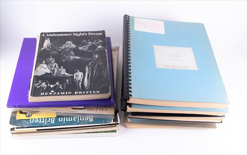 Lot 315 - Of Benjamin Britten interest : A collection of...