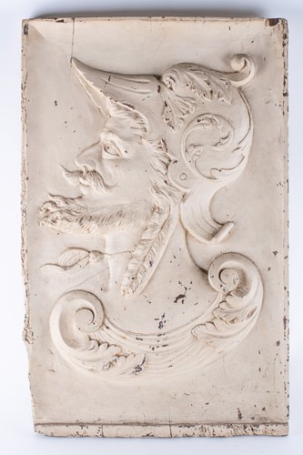 Lot 304 - A 19th century carved wooden plaque probably...