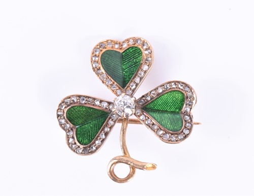 Lot 53 - An unusual Victorian yellow gold and enamel...